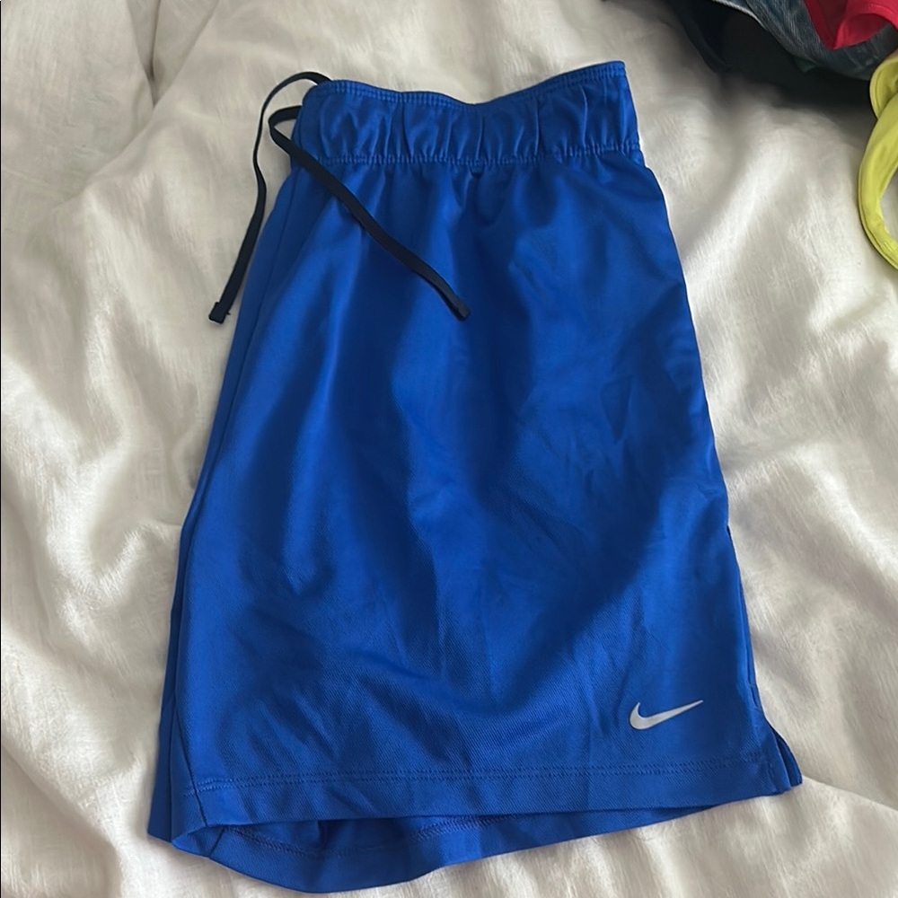 Nike Blue Athletic Shorts Lightweight Elastic Fit